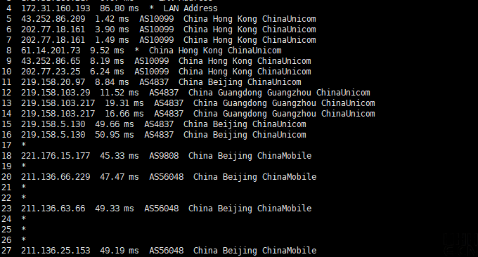 UCloud香港VPS移动回程