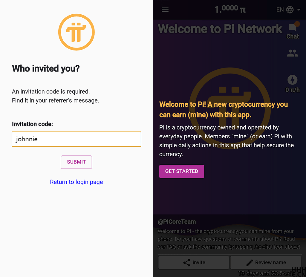 Pi Blockchain 推荐人